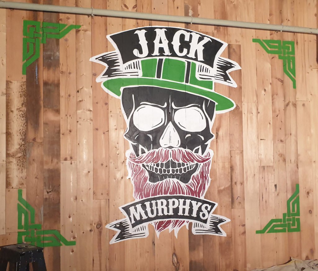 Mural for Jack Murphys, Uplands - Painted by Fresh Creative Co